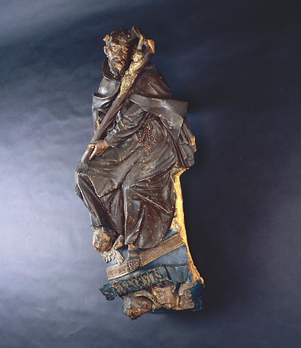 Demi-relief (statuette d'applique) : Saint François d'Assise