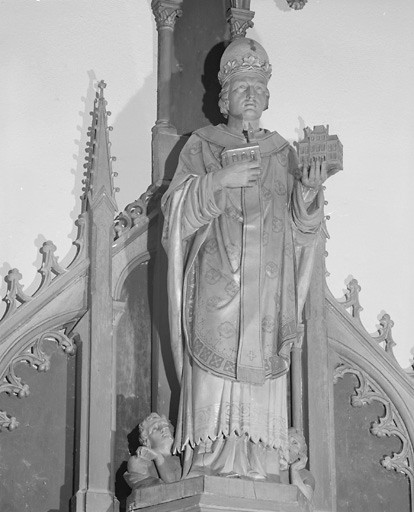 Statue (petite nature) : Saint Marcel