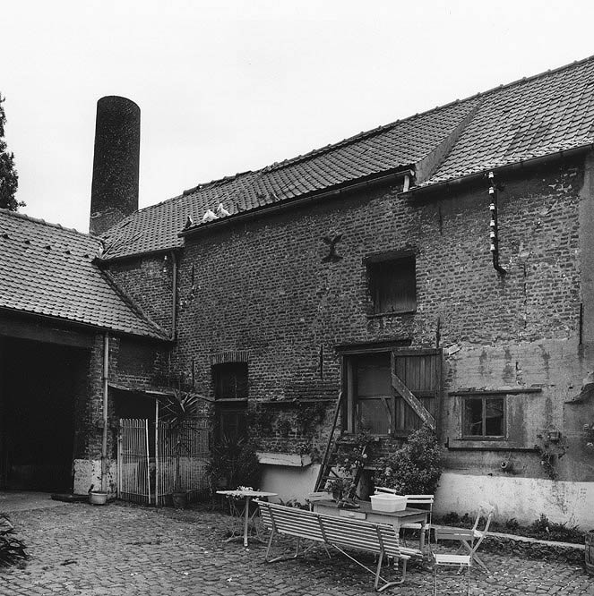 Atelier de fabrication, élévation sur cour.