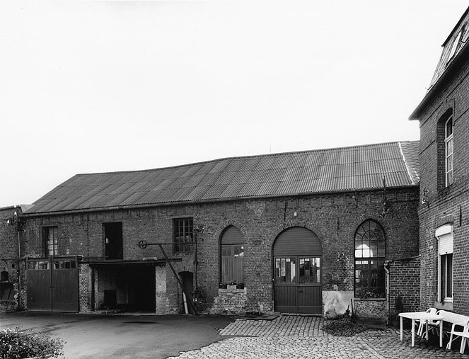 Atelier de fabrication, élévation sur cour.