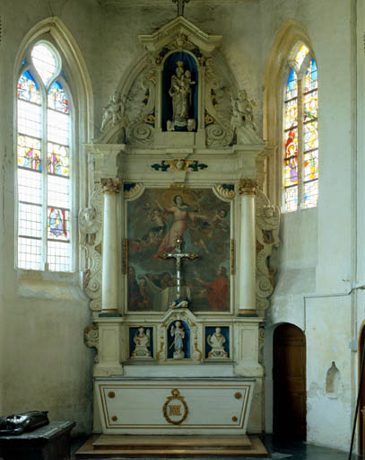 Retable (autel secondaire de la Vierge)