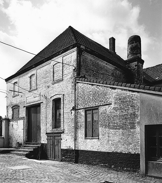 Atelier de fabrication, élévation sur cour.