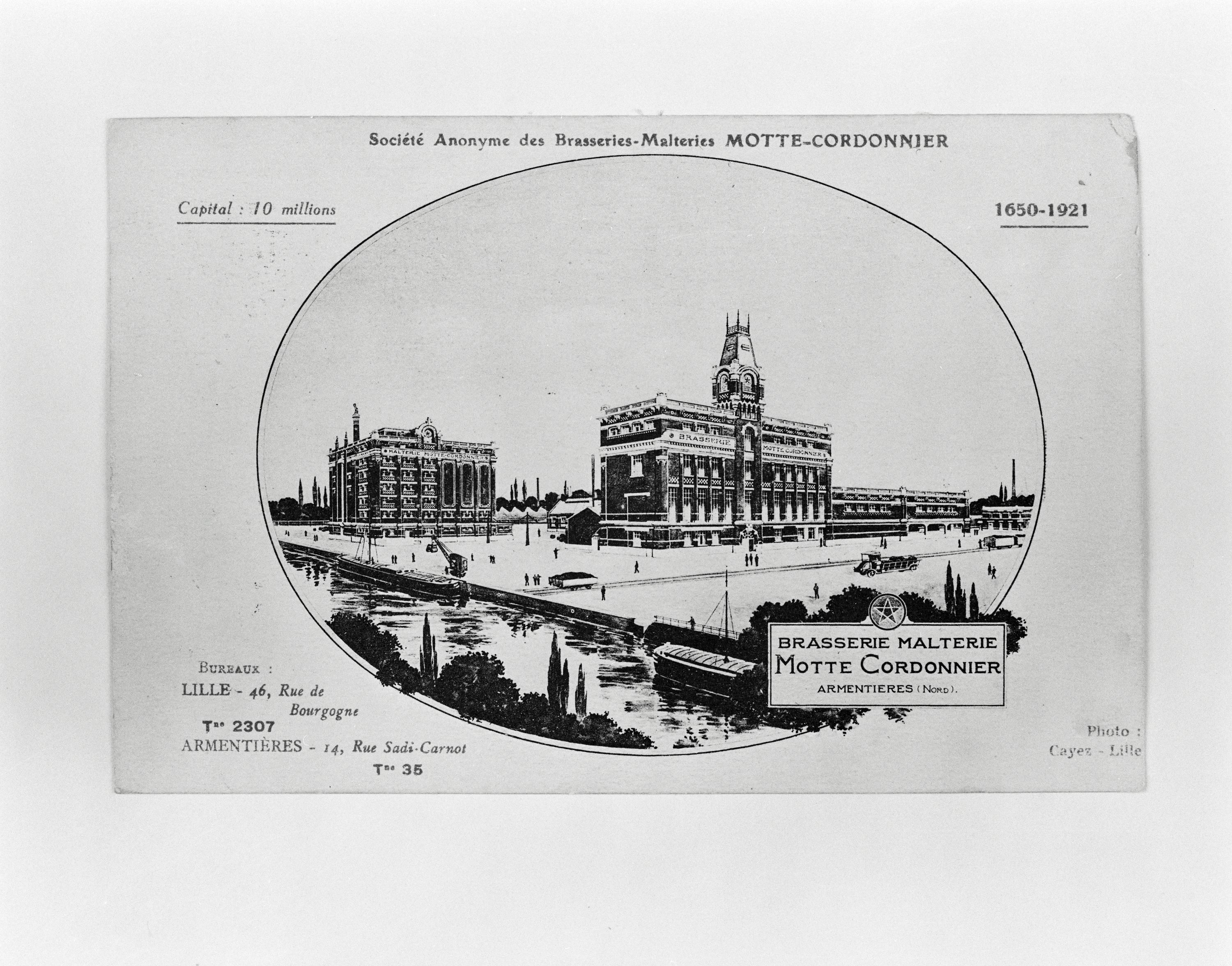 Carte publicitaire, vers 1924 (AP Mortier).