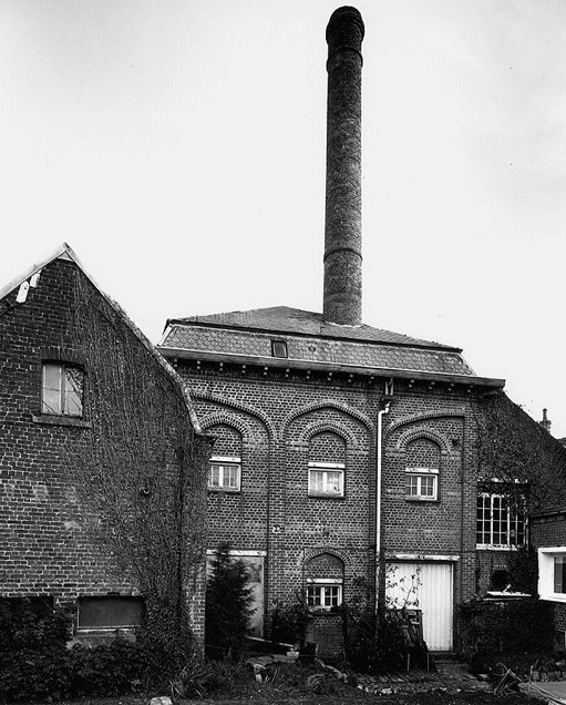 Atelier de fabrication, élévation sur cour.