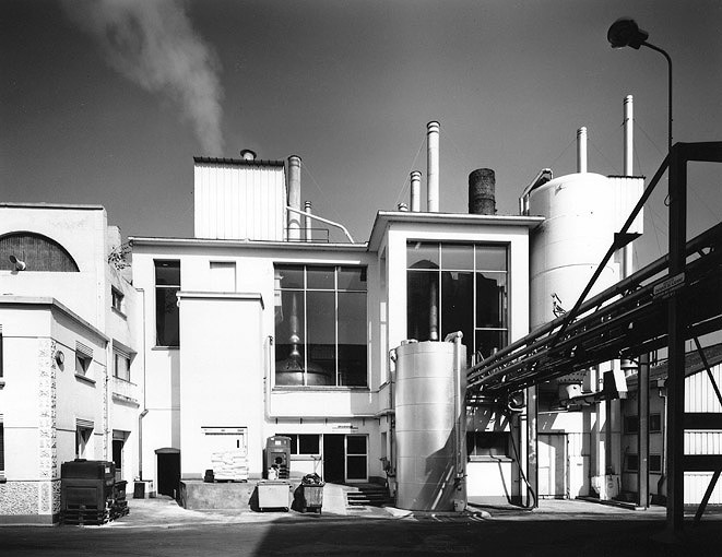 Atelier de fabrication, élévation sur cour
