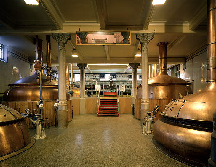 Salle de brassage de l'actuelle brasserie.