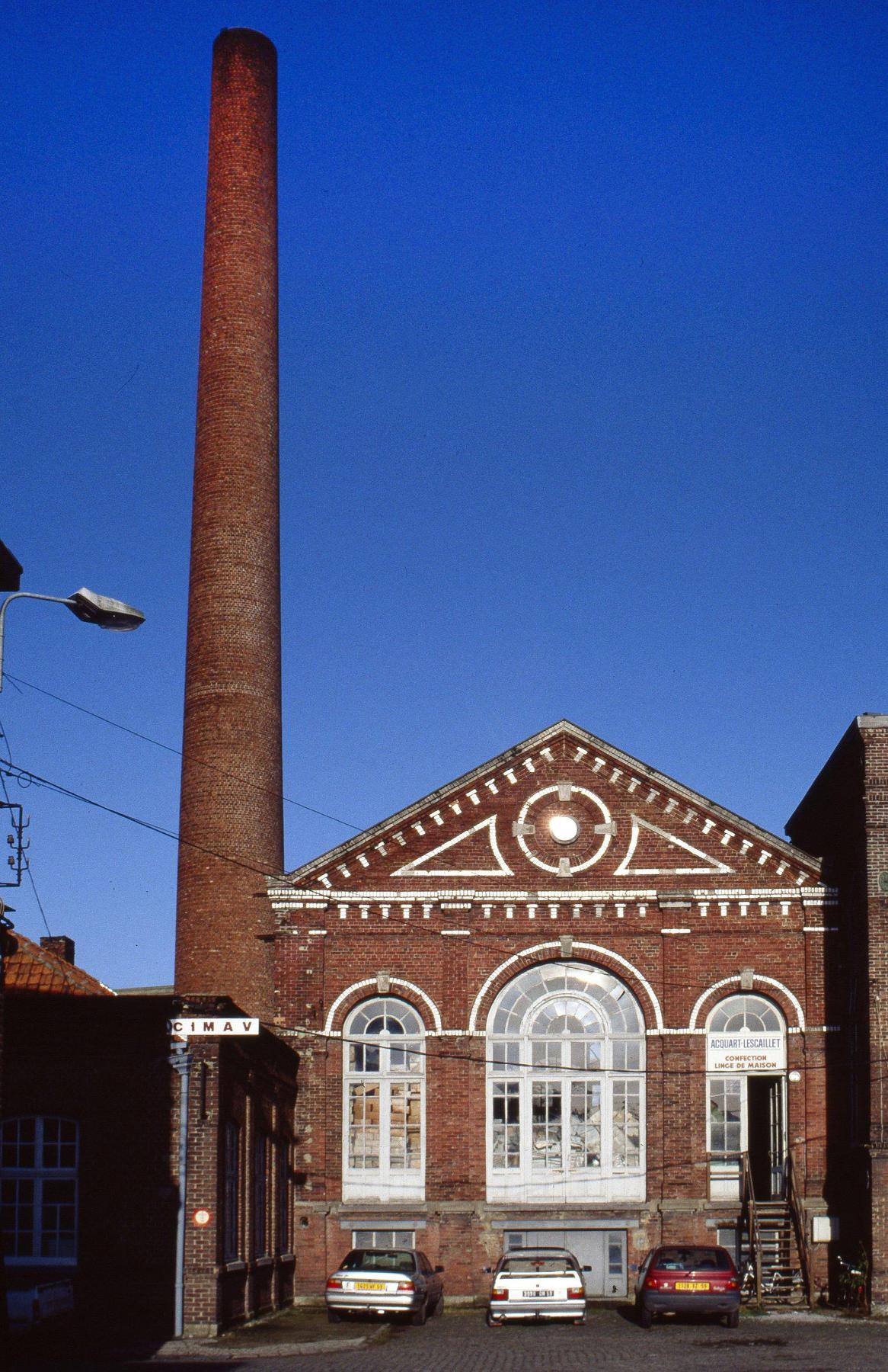 Salle des machines de la filature Mahieu à Houplines