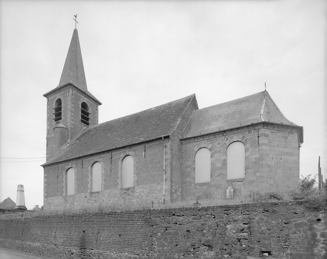 Elévation orientale de l'église.