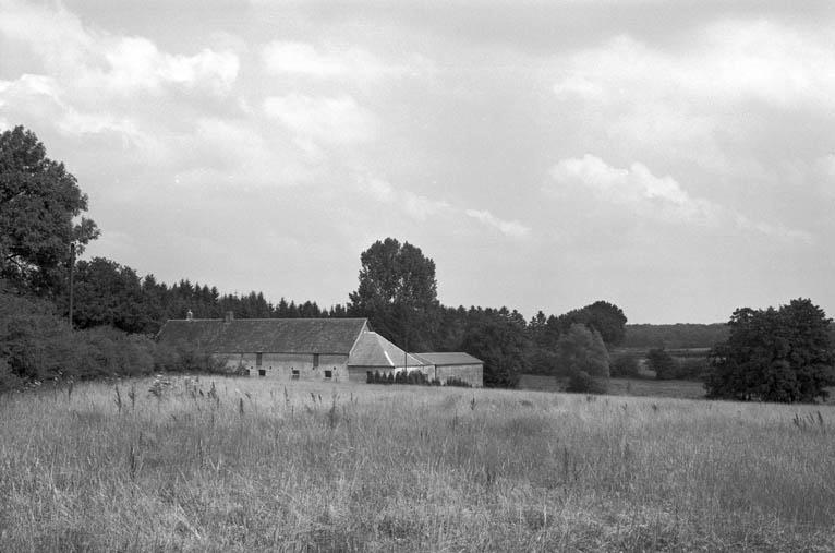Vue du moulin depuis la ferme de Laudrissart.