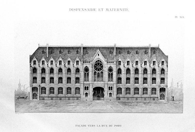 Façade sur la rue du Port.