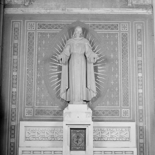 Statue du Sacré-Coeur (ensemble de l'autel du Sacré-Coeur)