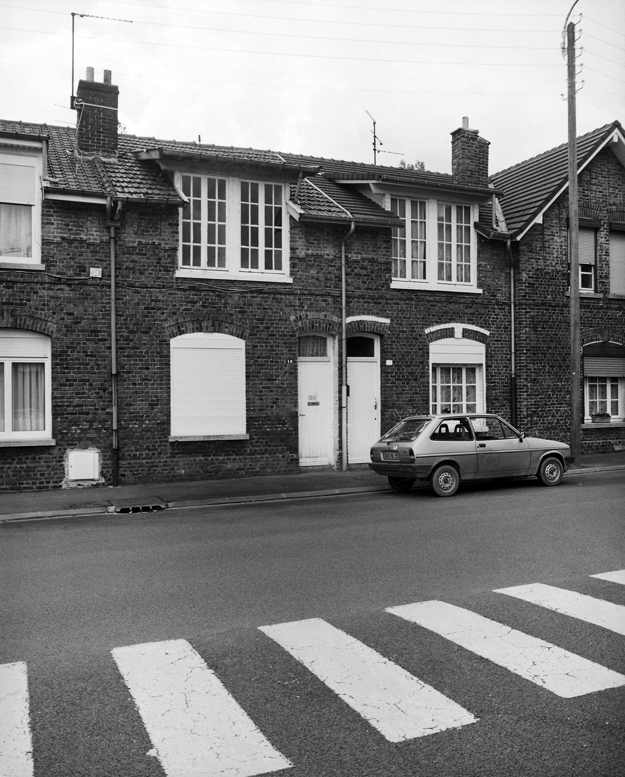 Vue générale d'un module de deux maisons faisant partie du module de six maisons, numéros 10-11 de la rue Gambetta.