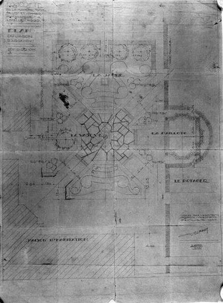 Projet de jardin, Henri Deporte architecte, 1932 (collection particulière).