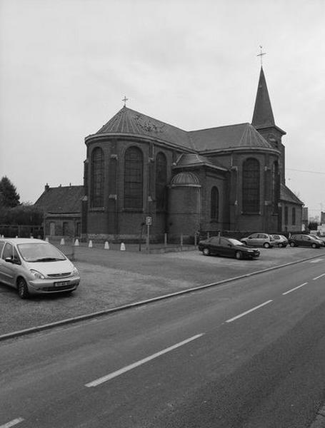 Vue générale du choeur, depuis le nord-ouest.