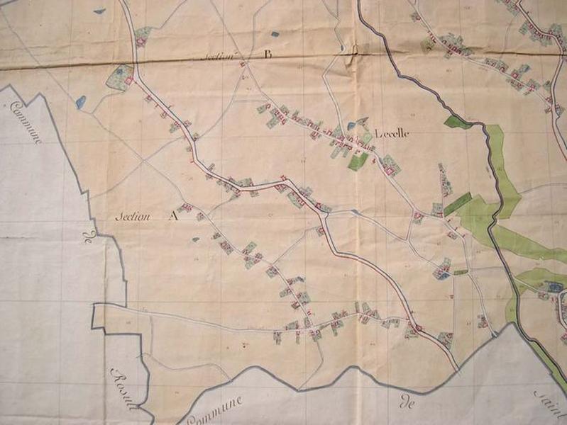 Cadastre de 1805, la partie méridionale.