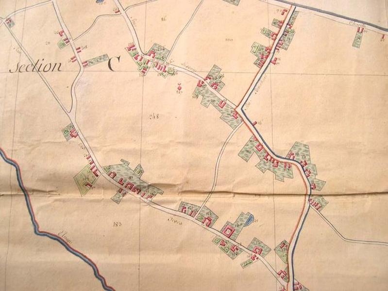 Cadastre de 1805, la rue de Lasson.