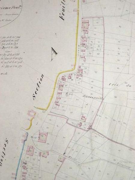 Cadastre de 1830, détail de la feuille D2.
