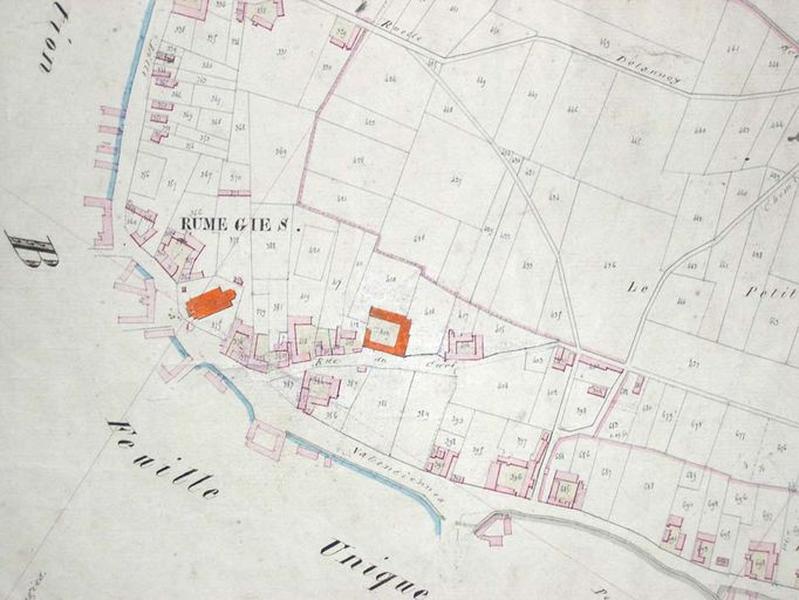 Cadastre de 1830, détail de la feuille D2.