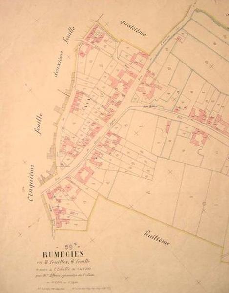 Cadastre de 1913, extrait de la 6e feuille.
