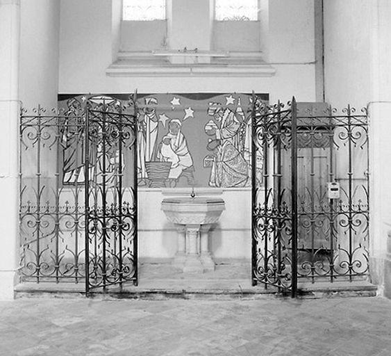 Chapelle des fonts baptismaux : vue générale.