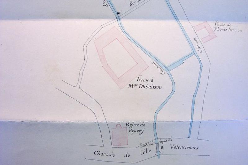 Plan de situation en 1823.