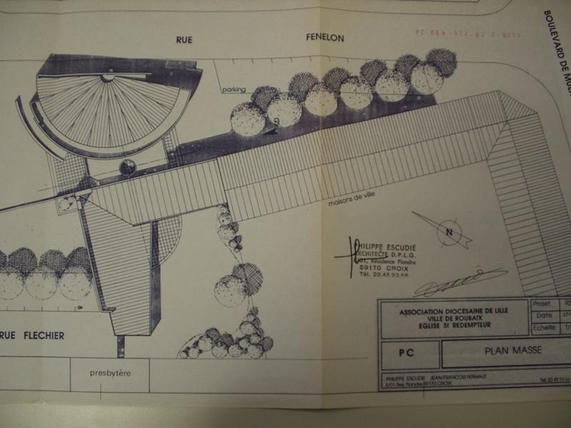 Plan masse, 28 août 1992.