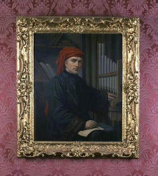 Tableau et cadre : Portrait de Josquin des Près