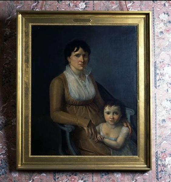 Tableau : Portrait de femme avec une petite fille