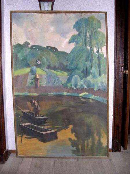 Tableau : Paysage aux deux barques.