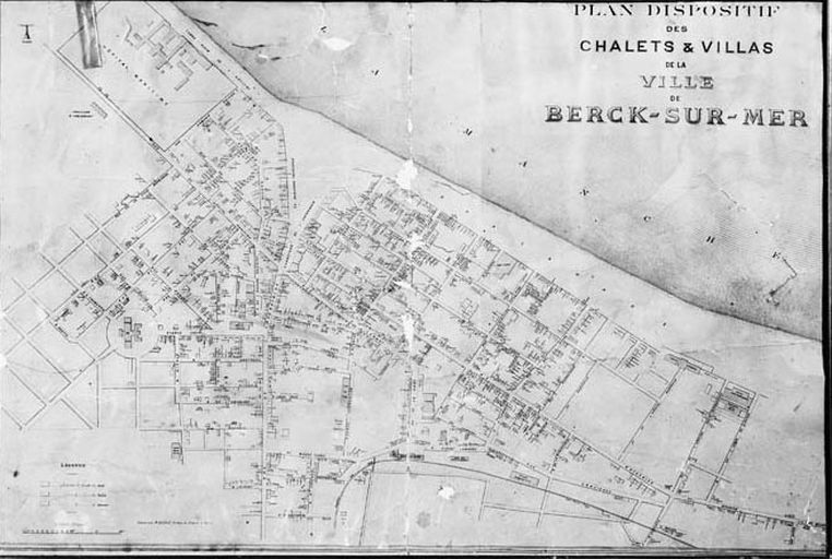 Plan des chalets et villas de Berck-sur-Mer, 1912, (AP Gonsseaume).