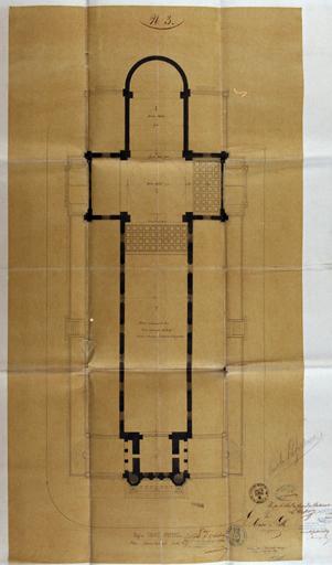 Plan du vaisseau principal (28 juin 1869).