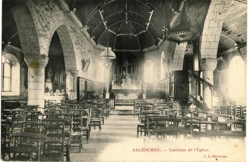 Vue intérieure de l'église Saint-Quinibert.