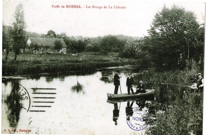 Les étangs de la Chênaie au début du 20e siècle.