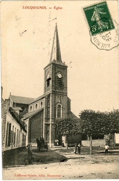 Vue de l'église au début du 20e siècle.