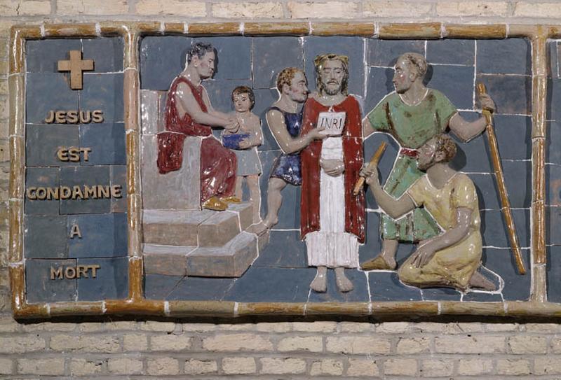 Ière station : Jésus est condamné à mort.