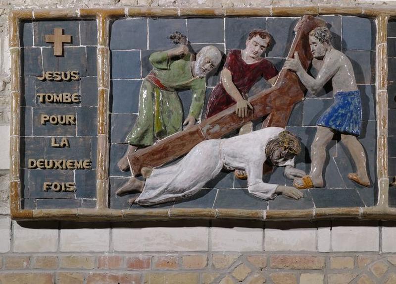 VIIe station : Jésus tombe pour la deuxième fois.