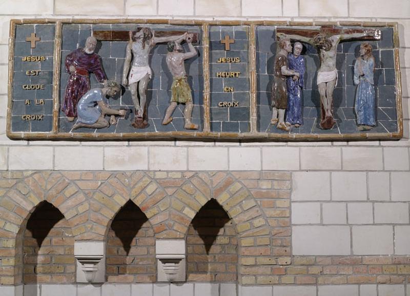 XIème et XIIème stations : Jésus est cloué sur la croix. Jésus meurt sur la croix.