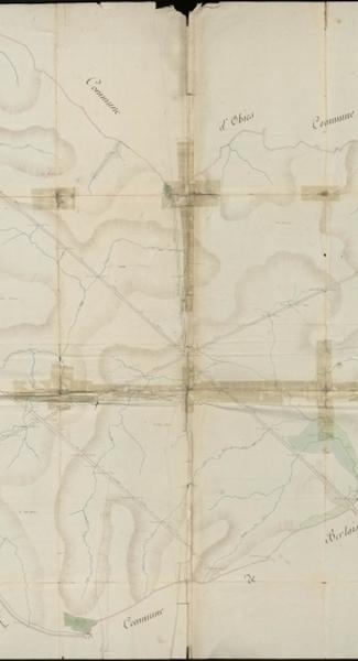 Vue générale de la feuille cadastrale de la section A2 de 1805.