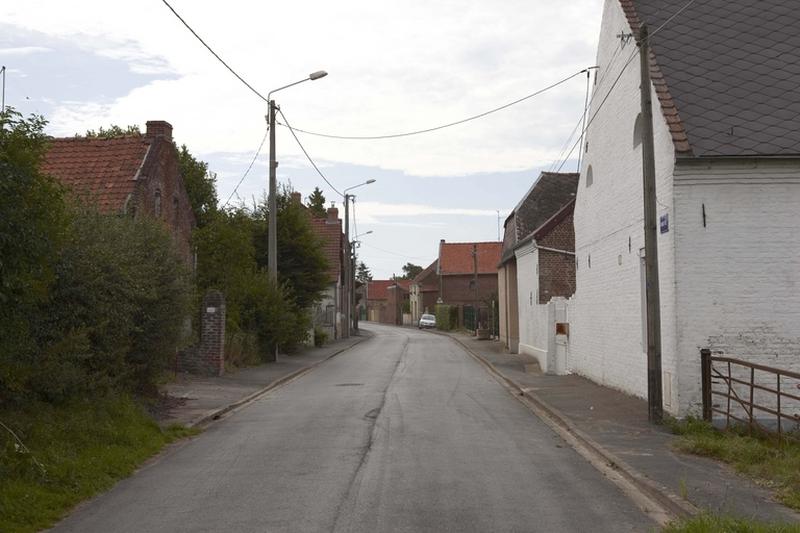 Vue de l'implantation des fermes dans la Grand'Rue.