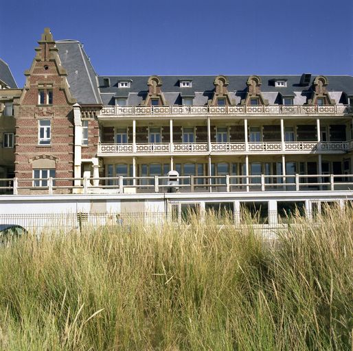 Bâtiment méridional de l'établissement primitif, élévation sur la plage.