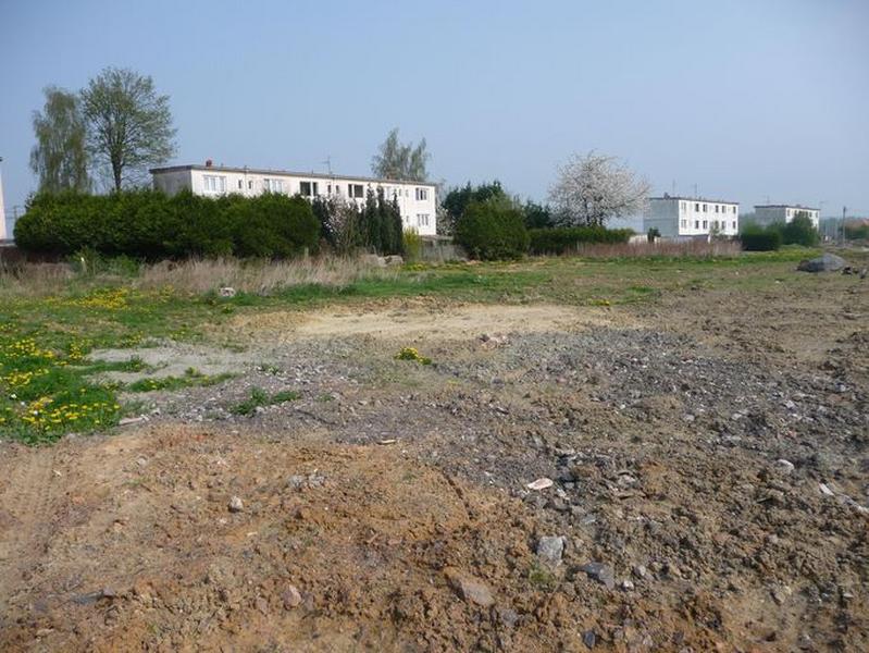 Vue générale de la cité en cours de destruction.