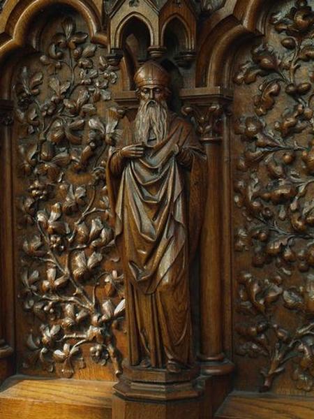 Statuette d'un des Pères de l'Eglise (partie dextre)