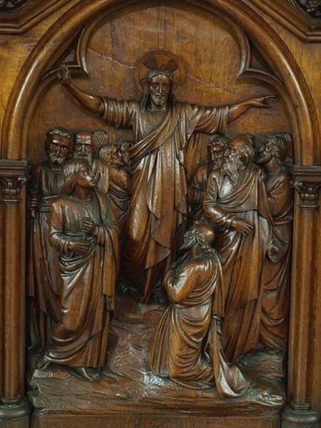 Panneau central : le sermon sur la montagne ?