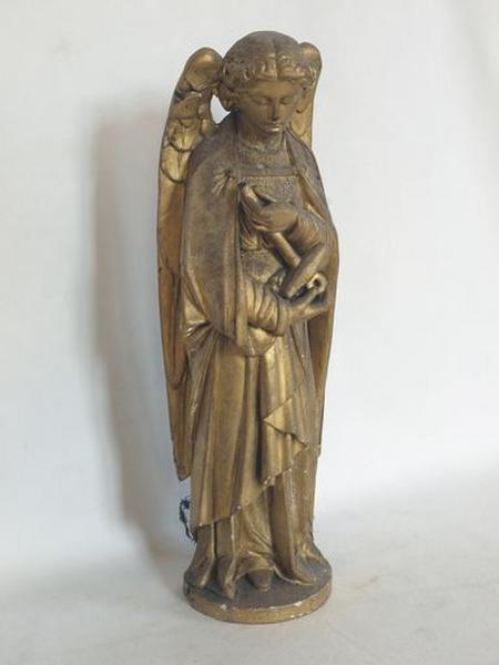 Ensemble de 2 statuettes : Ange de l'Espérance ; Ange de la Foi