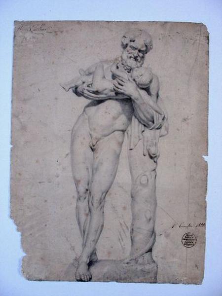 Vue générale, dessin d'après l'antique