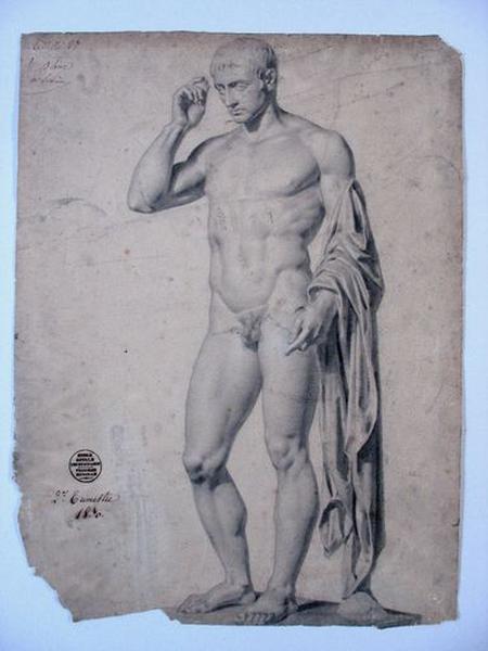 Vue générale, dessin d'après l'antique