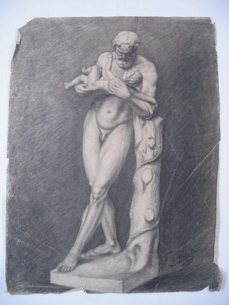 Vue générale : dessin, par L. Bertin, 1908.