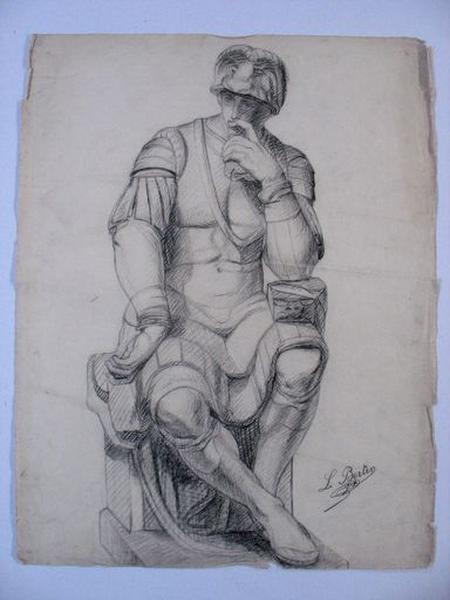 Vue générale : dessin, par L. Bertin, 1907.