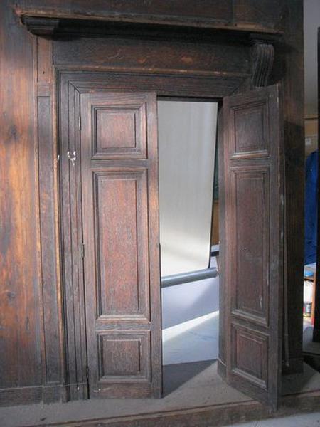 Maquette de la porte à deux vantaux