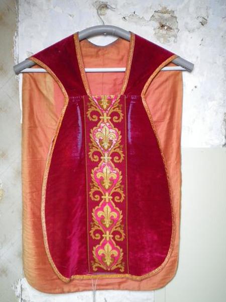 Vue générale chasuble : devant